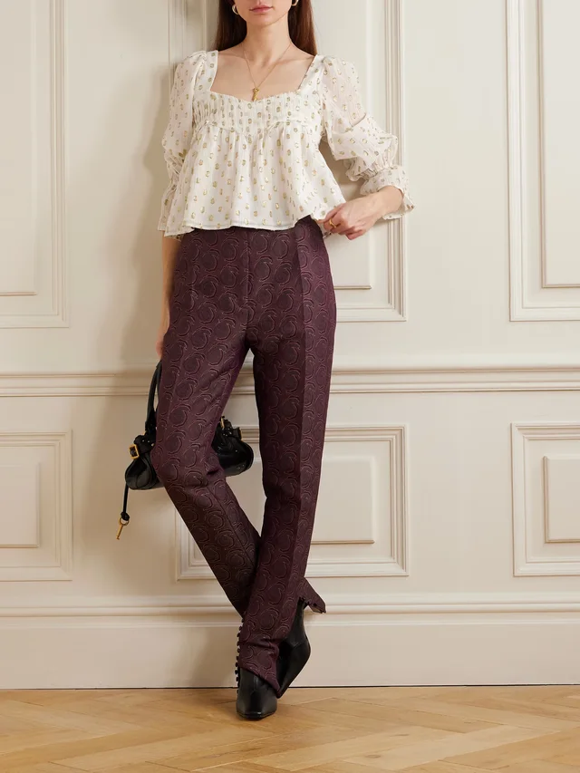 ALIX OF BOHEMIA Pryia fil coupé gauze blouse in White, photo 2 of 2 from NET-A-PORTER (Canada)