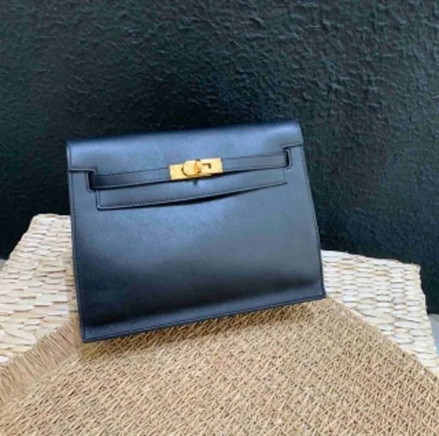 Hermès Kelly Danse Black Gold Z Engraving in Black from Luxury Promise
