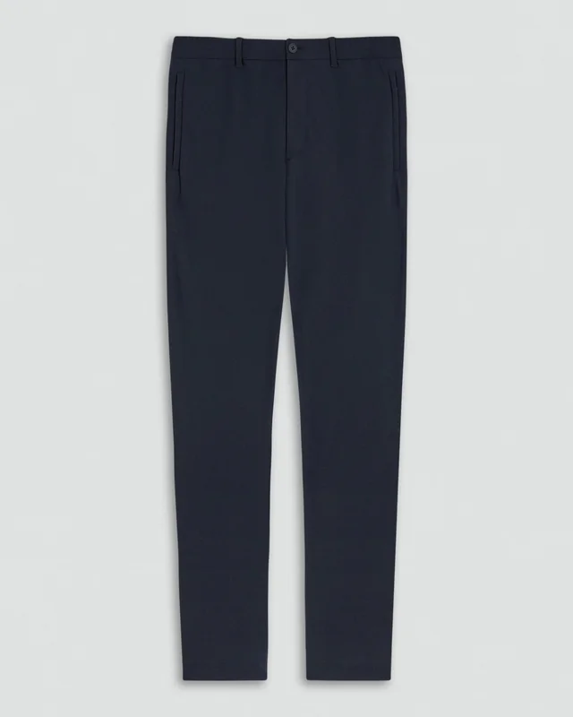 Theory Curtis Drawstring Pant in Precision Ponte in BALTIC Shell: 73% Polyamide, 27% Elastane; Back: 73% Polyamide, 27% Elastane, photo 5 of 10 from Theory