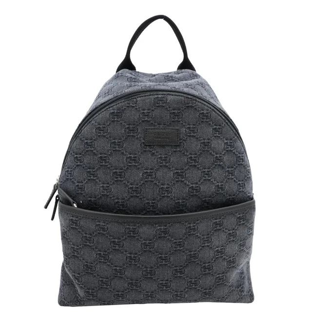 Gucci Children's GG Denim Backpack Dark Grey 782708 in Grey Denim from Dallas Designer Handbags