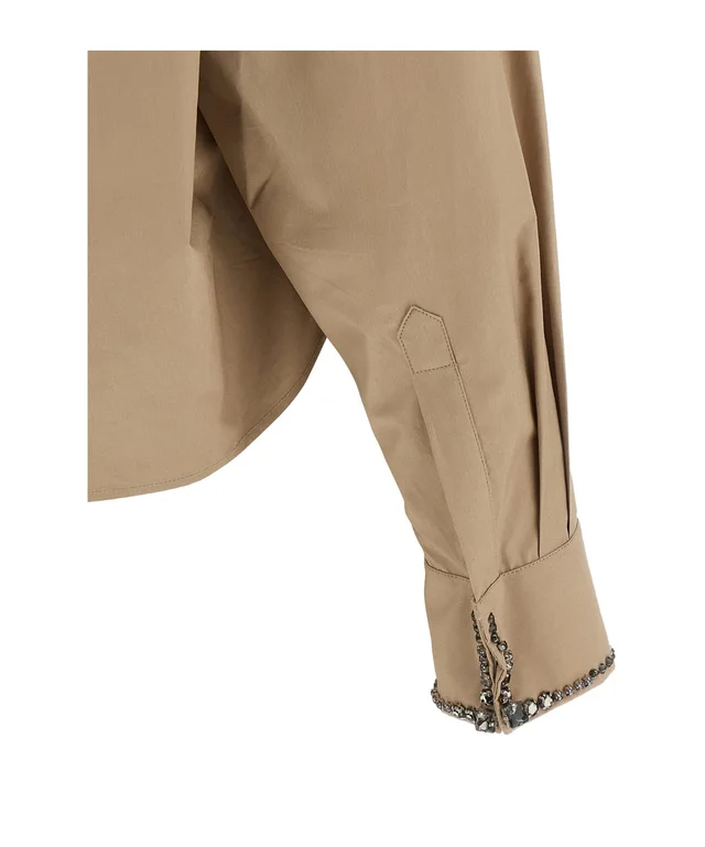 Fabiana Filippi Embellished Cropped Shirt, photo 4 of 4 from SENSER