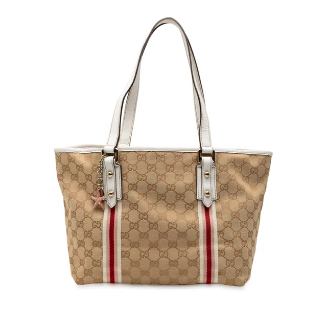 Brown Gucci GG Canvas Jolicoeur Tote in Brown Canvas from Designer Revival, photo 1 of 1