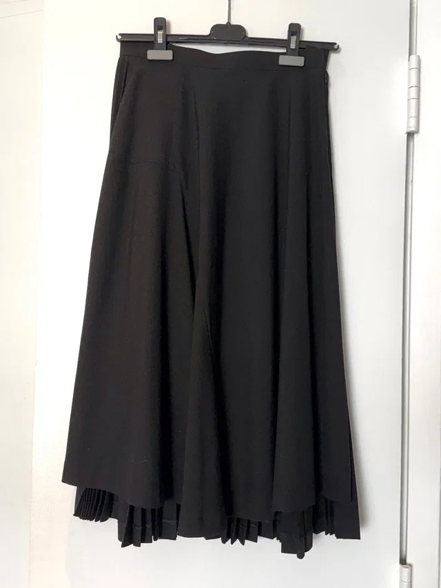 Comme des Garçons Pleated Skirt in black Wool from Poshmark