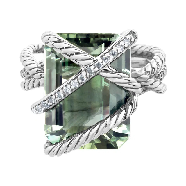 David Yurman prasiolite ring in Silver Sterling Silver from Gray And Sons