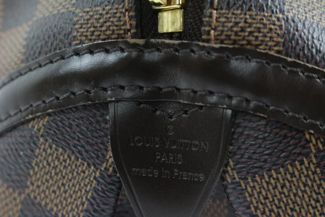 Louis Vuitton Discontinued Damier Ebene Rivington Bowler Shoulder Bag in Brown Canvas from Bagriculture