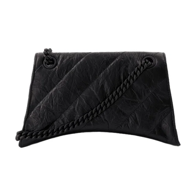 Balenciaga Crush Chain S Shoulder Bag — Black Calfskin in Black Calfskin from HEWI