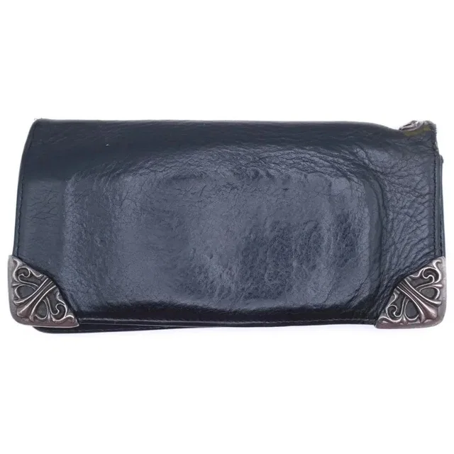 Chrome Hearts Single Fold Leather Wallet Black in multicolor Leather from Grailed