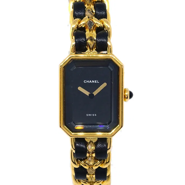 Chanel Premiere Watch #L in Leather from AMORE Vintage Tokyo