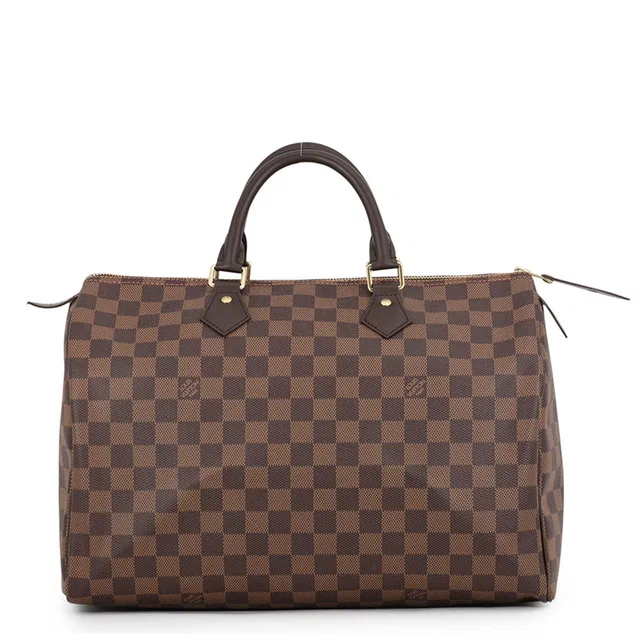Louis Vuitton Speedy RedN41363 Damier Ebene Canvas Size 35 in Brown Canvas from GALLERY RARE