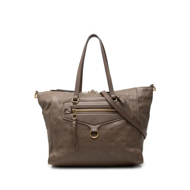 Brown Louis Vuitton Monogram Empreinte Lumineuse PM Satchel in Brown Leather from Designer Revival