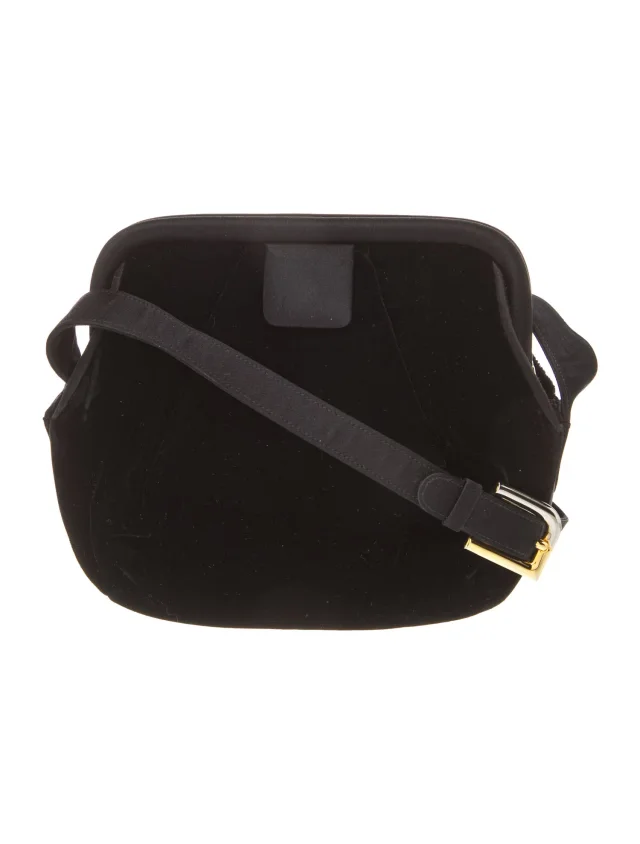 Judith Leiber Shoulder Bag in black Velvet from The RealReal