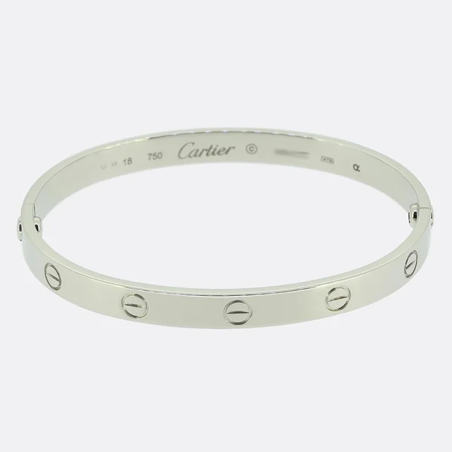Cartier Classic Model Love Bangle Size 18 from The Vintage Jeweller