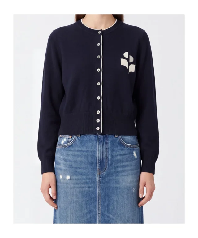 Isabel Marant Étoile Lona Crewneck Cardigan, photo 4 of 4 from SENSER