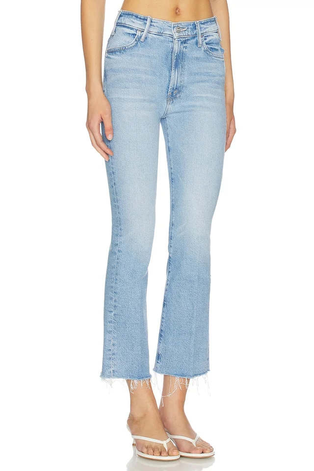 MOTHER Lil Petite Hustler Ankle Fray Jeans in Sow Surreal, photo 2 of 6 from REVOLVE (Canada)