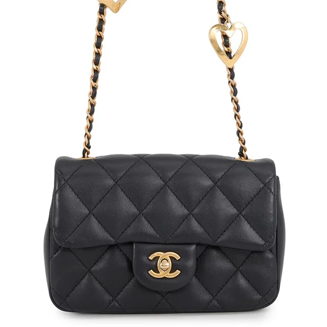Chanel Matelasse Chain Shoulder Bag BlackAS3456 Lambskin Size Mini in Lambskin from GALLERY RARE