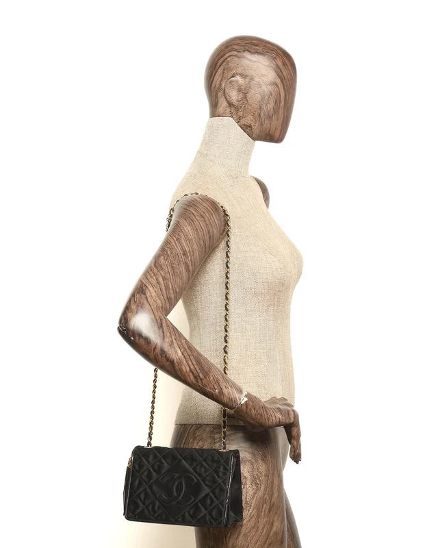 Chanel Satin Diamond CC Flap Bag in Satin from A Retro Tale, photo 12 of 12