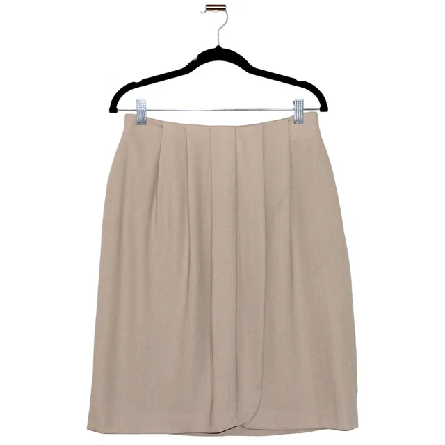Giorgio Armani Mini Skirt Wrap Style Beige Size 12 in brown|neutral from Poshmark