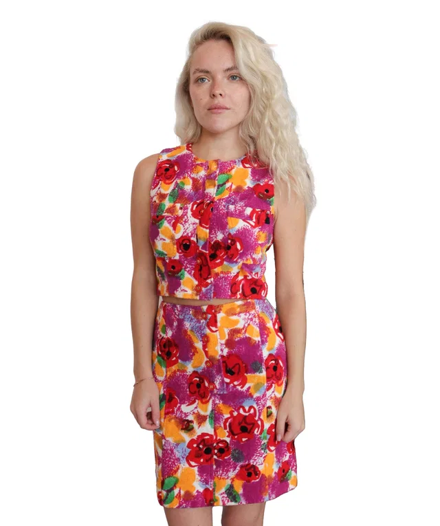Chanel floral cotton set pink/ orange in Pink from Luxury Promise