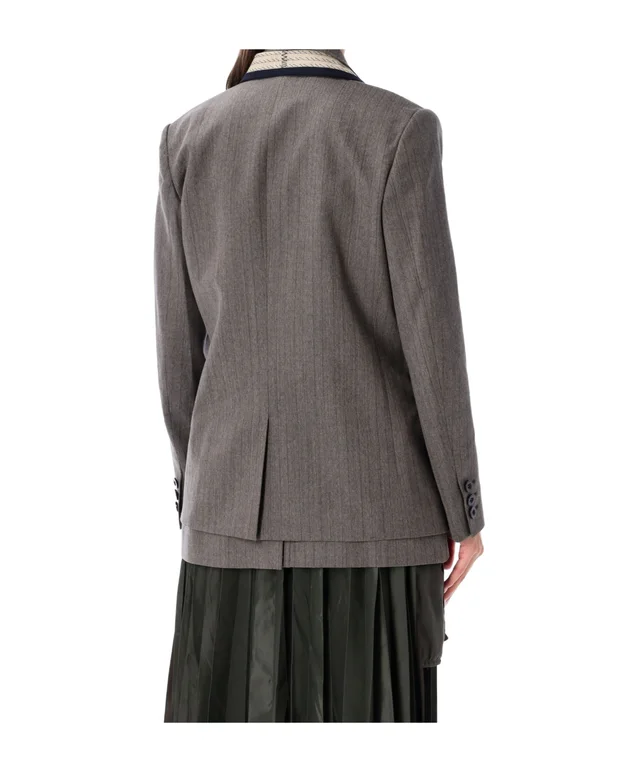Sacai Herringbone Suiting Blazer, photo 4 of 5 from SENSER