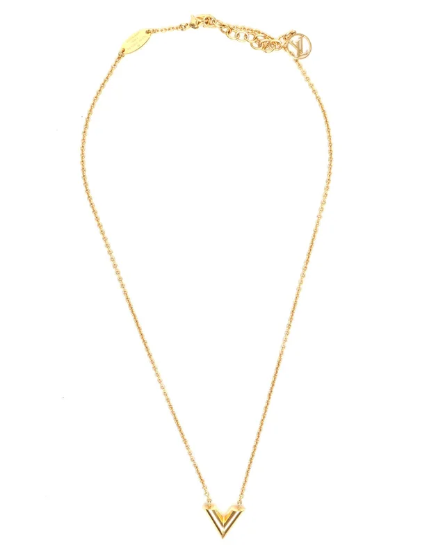 Louis Vuitton Essential V Necklace in Silk from A Retro Tale, photo 2 of 4