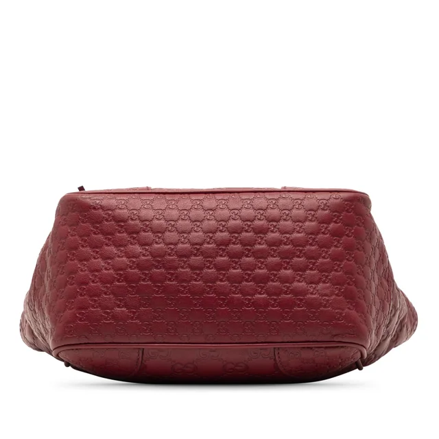 Red Gucci Small Guccissima Bree Satchel in Red Leather from Designer Revival, photo 2 of 2