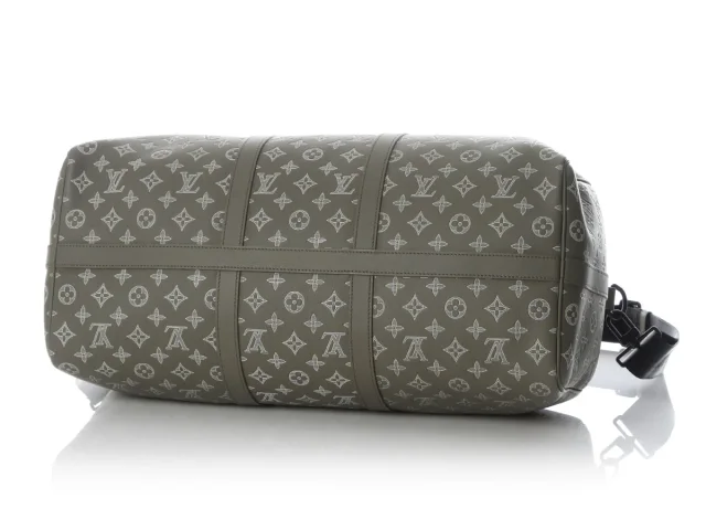 Louis Vuitton Monogram Shadow Keepall Bandoulière 50 in Calfskin from Ann's Fabulous Finds, photo 6 of 9