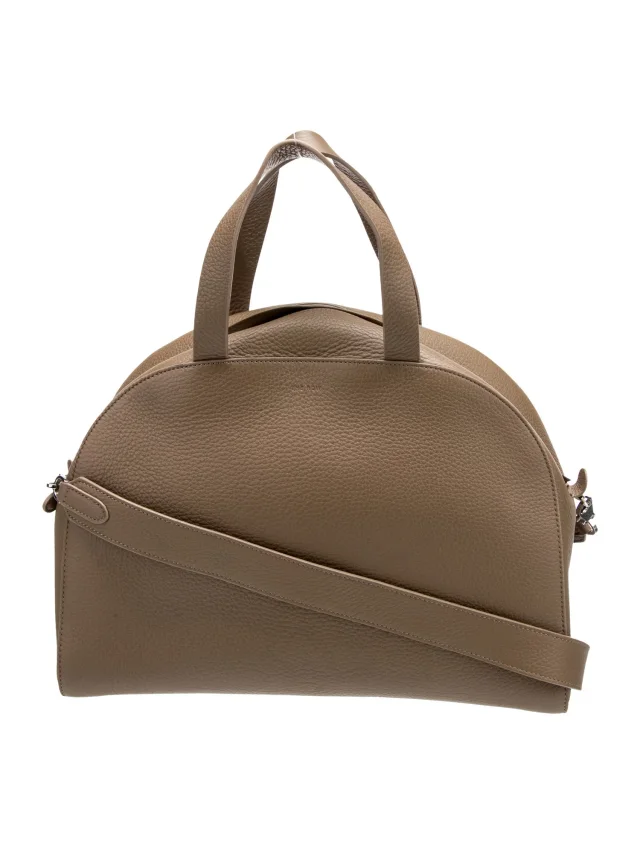 The Row Top Handle Other bag in Silver Leather from The RealReal