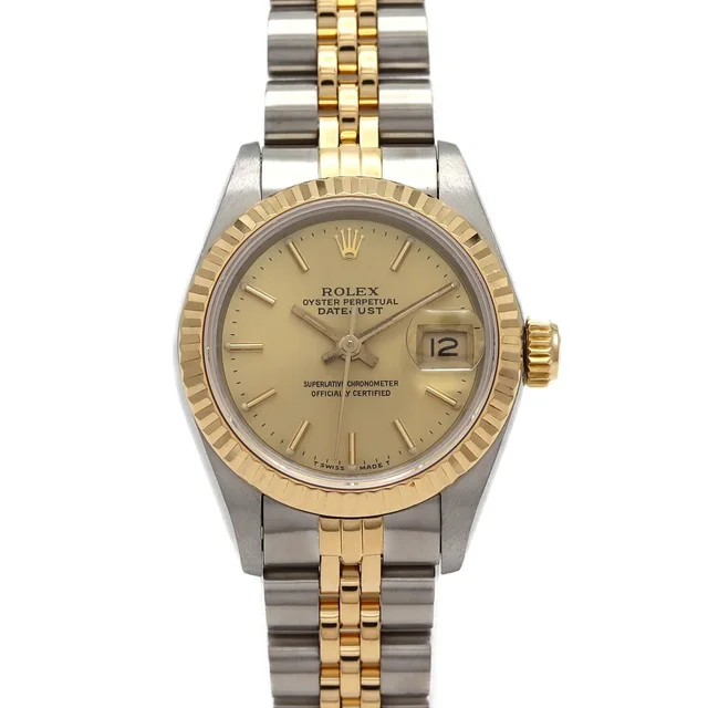 Rolex Datejust Stainless Steel Yellow Gold Automatic Watch in Yellow from The Reluxe