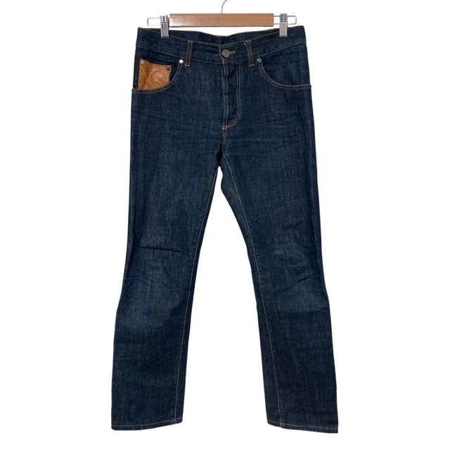 Alexander McQueen Denim Pants in Denim from LuxUness
