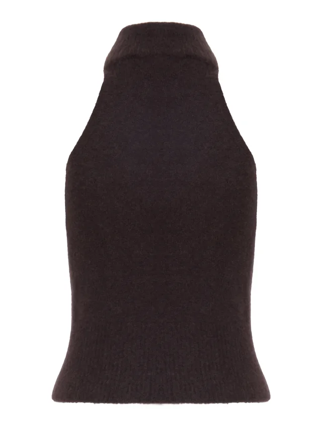 Roberto Collina Sleeveless turtleneck knit top, photo 2 of 2 from SENSER
