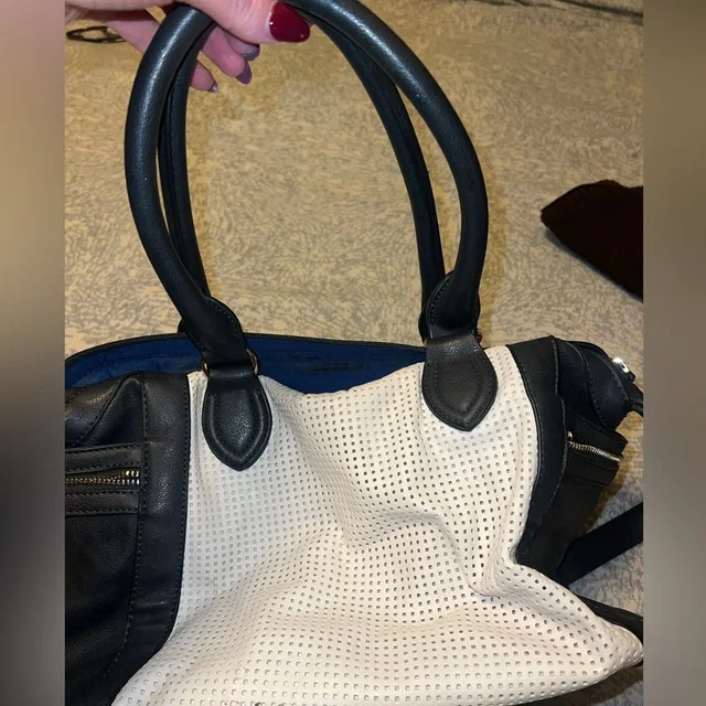Christian Lacroix Stylish Navy And Cream Women's Bag in black from Poshmark