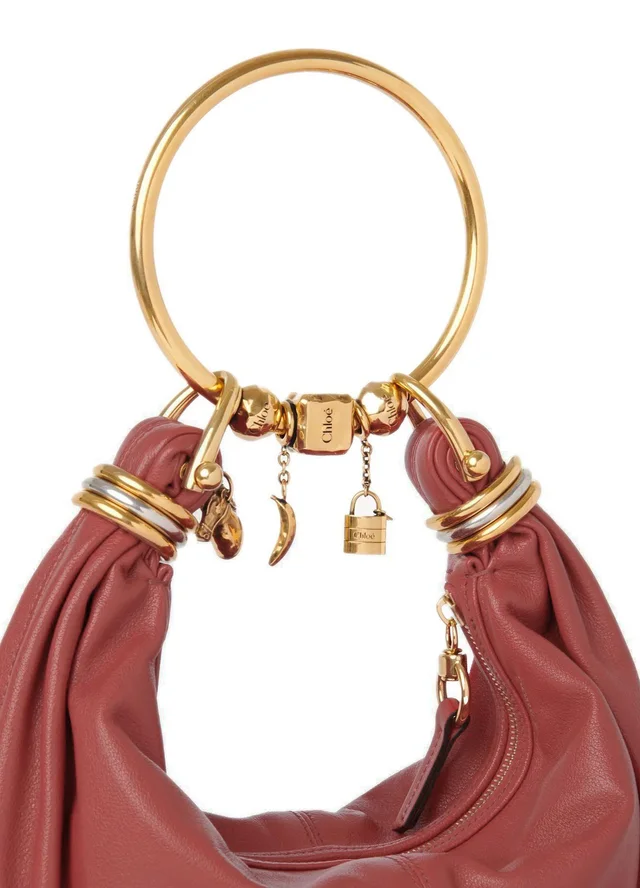 CHLOE Bracelet shoulder bag in Pink Main material: 100% Asian water buffalo leather, main lining: 100% calf leather, photo 6 of 14 from 24S (Canada)