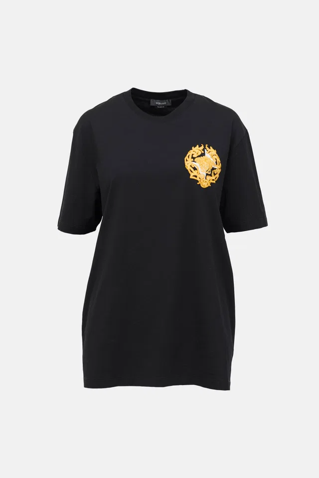 Versace Embroidered Medusa T-Shirt from VSP Consignment