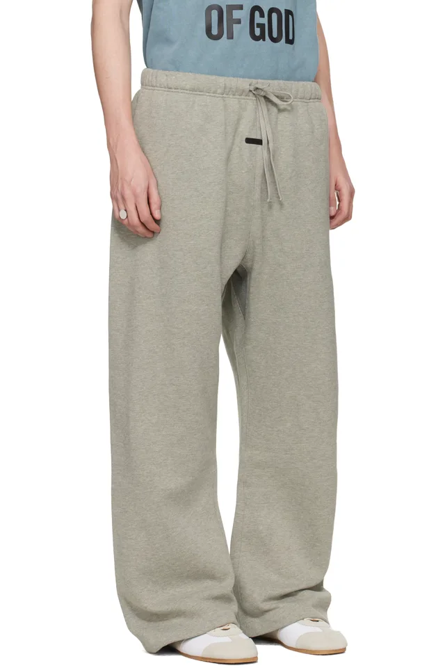 Fear of God ESSENTIALS Gray Signature Flare Sweatpants, photo 2 of 4 from SSENSE