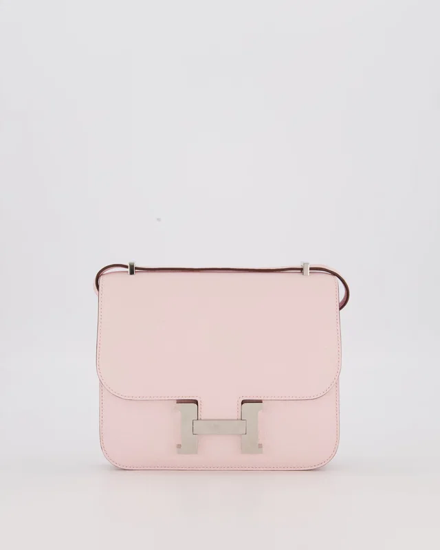 Hermès Constance III 18 Miroir Bag in Pink Goatskin from Sellier