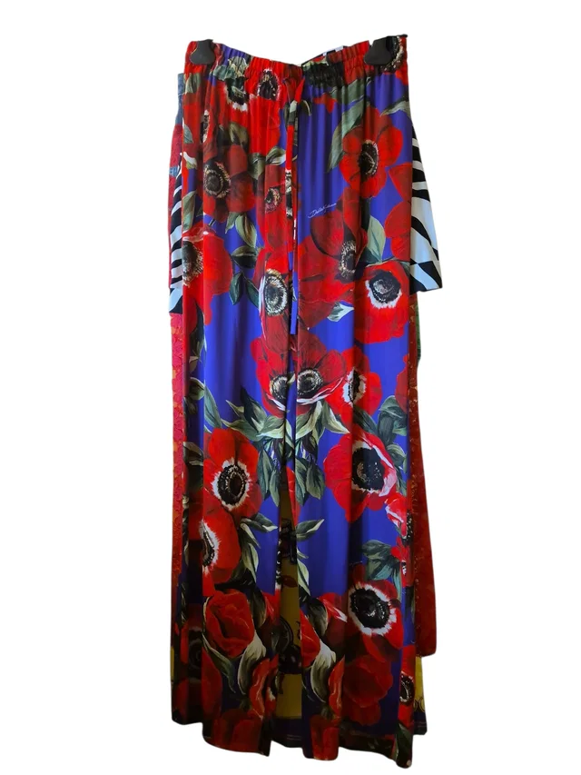 Dolce & Gabbana Pants Multicolour Poppy Flowers from Luxury Promise