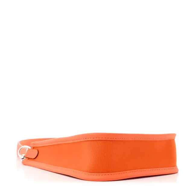 Hermès Toile Officier Swift Neo Evelyne TPM Feu Jaune D'Or Orange Minium in Orange Swift leather from FASHIONPHILE, photo 4 of 11