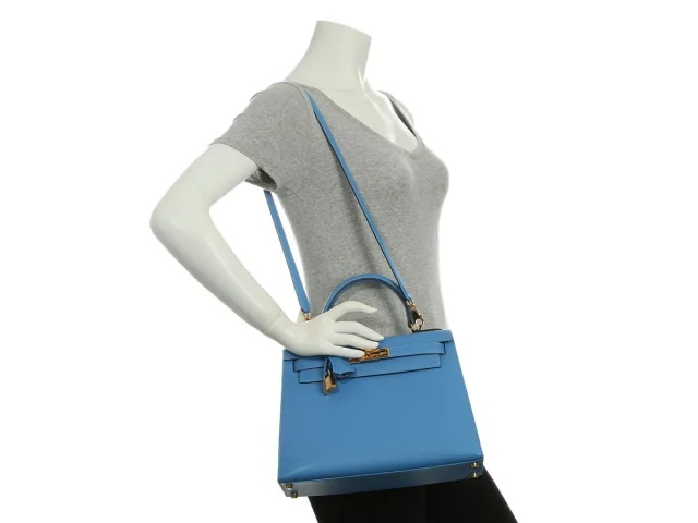 Hermès Blue Paradis Epsom Kelly 28 in Blue Epsom leather from Ann's Fabulous Finds, photo 11 of 11