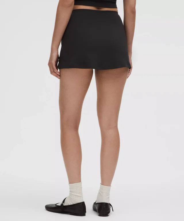 lululemon Nulu Bow-Detail Mini Skirt *Balletcore Set in Black, photo 3 of 5 from lululemon