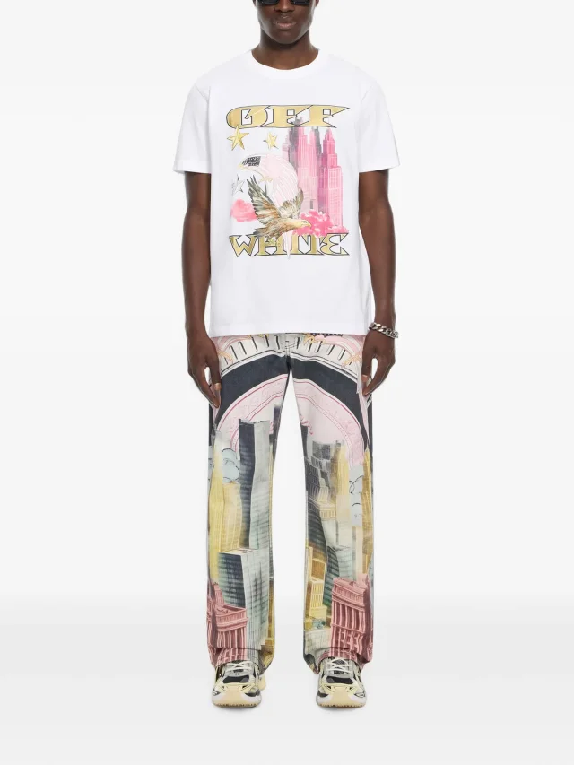 Off-White graphic-print slim-fit T-shirt, photo 2 of 2 from FARFETCH