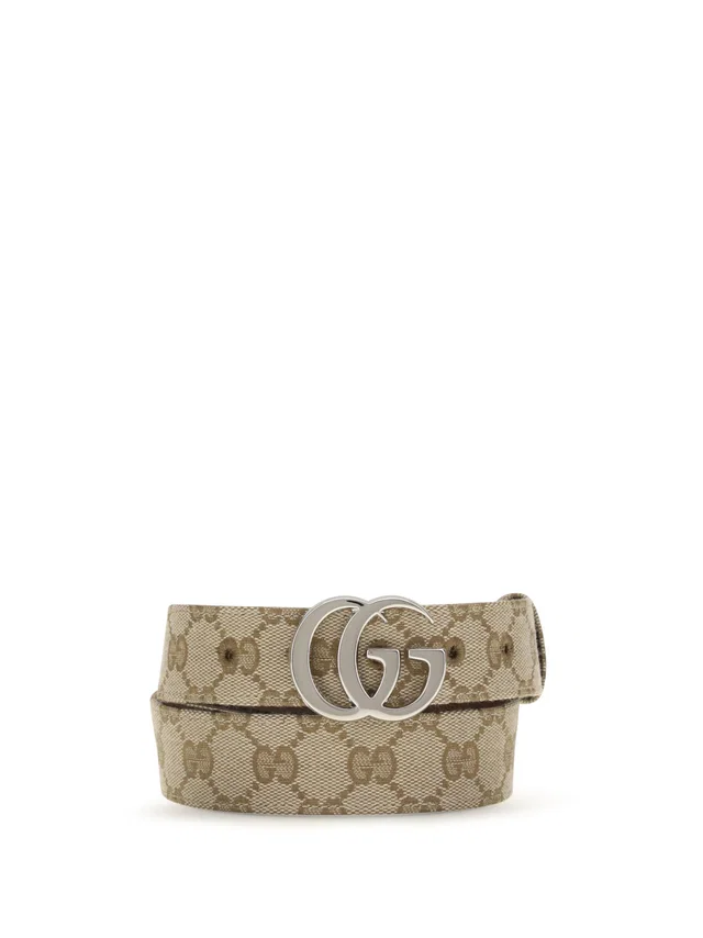 Gucci Gg Marmont Belt — Beige Fabric in Beige from HEWI
