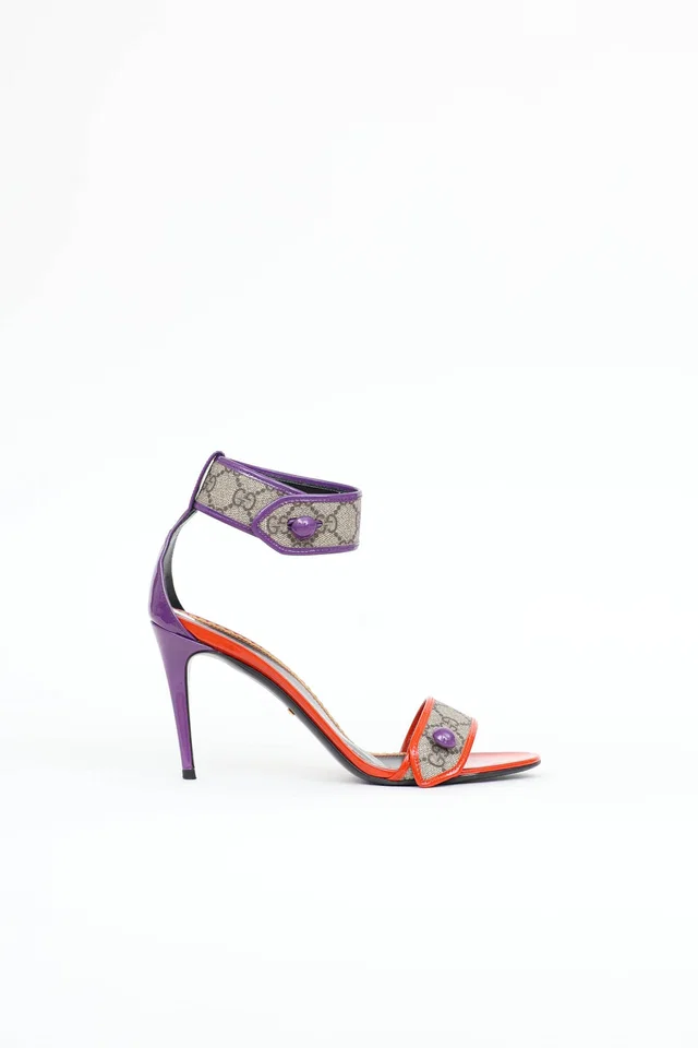 Gucci GG Supreme Harleth Heel in Patent leather from VSP Consignment