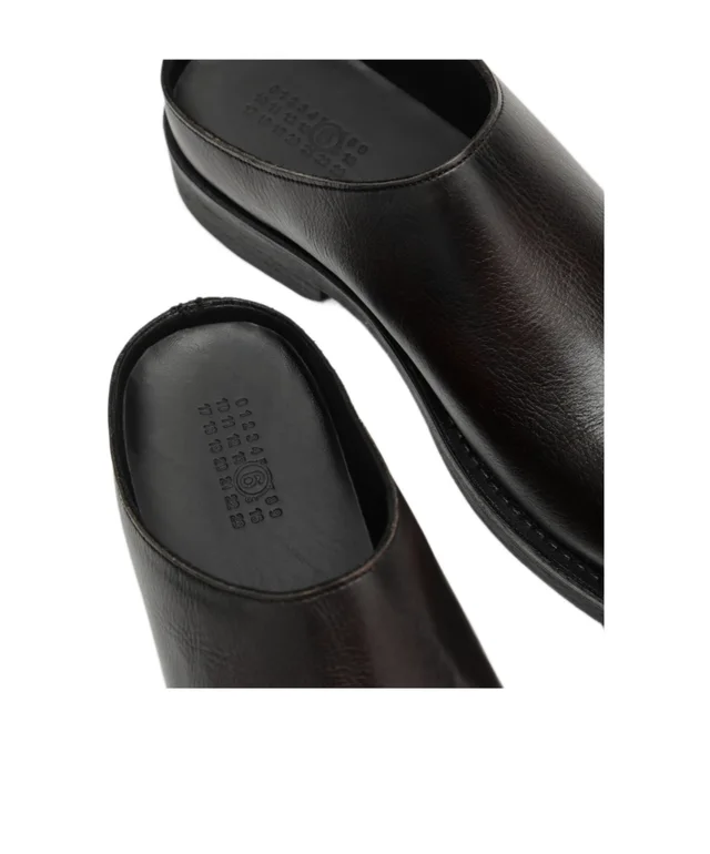 Mm6 Maison Margiela round-toe leather mules, photo 5 of 5 from SENSER