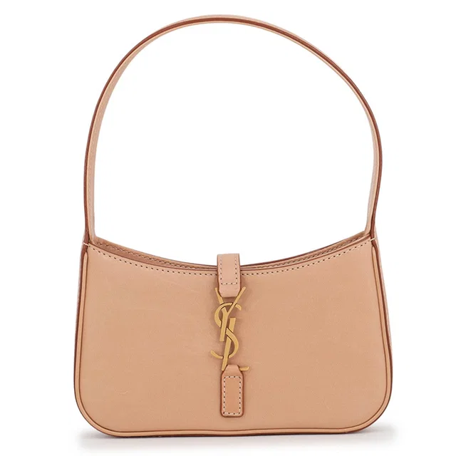 Saint Laurent LE 5 A 7 Handbag Beige710318 Calf Leather Size Mini in Calfskin from GALLERY RARE