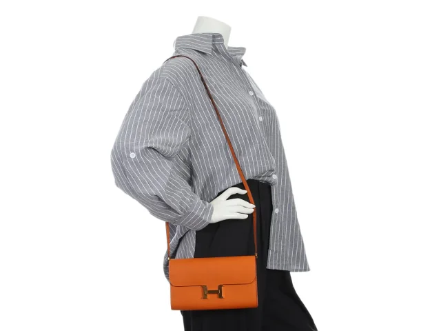 Hermès Epsom Constance To Go in Orange Epsom leather from Ann's Fabulous Finds, photo 10 of 10