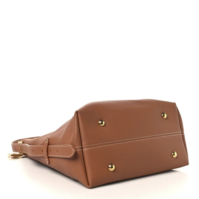Louis Vuitton Grained Calfskin Low Key Hobo MM Cognac in Brown Caviar leather from FASHIONPHILE, photo 5 of 13