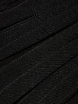 David Koma Flared Dress with Side Draping in 82% Polyester, 15% Polyurethane, 5% Elastane, 95% Acetate, photo 4 of 5 from LUISAVIAROMA