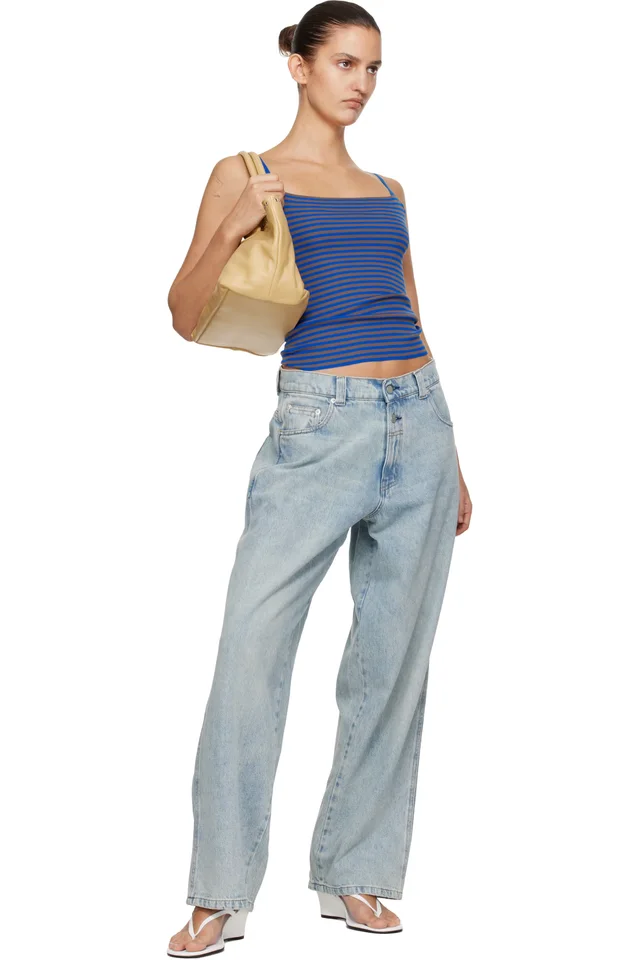 Gimaguas Blue Baggy Jeans, photo 4 of 4 from SSENSE