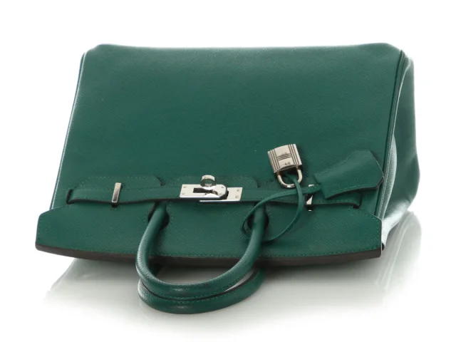 Hermès Malachite Epsom Birkin 25 in Epsom leather from Ann's Fabulous Finds, photo 7 of 11