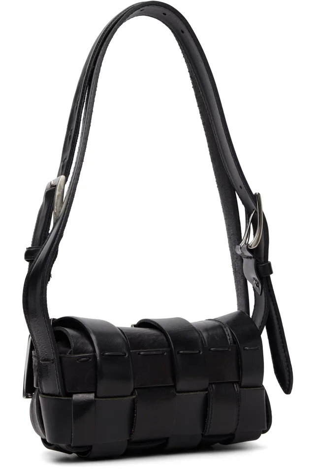 HODAKOVA Black Buckle Baguette Bag, photo 3 of 4 from SSENSE
